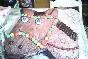 Angela's horse cake for her birthday