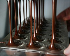 Filling Chocolate Molds