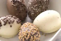 holiday chocolates covered eggs