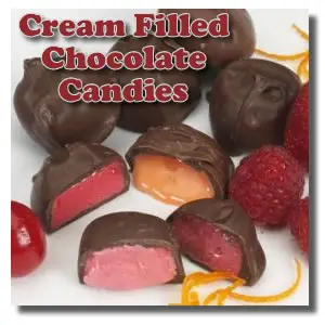 cream filled chocolate candy