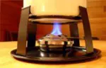 fondue pot burning