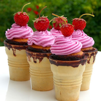 Ice Cream Cone Cupcake photo by Seelensturm on Flickr