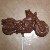 motorcycle chocolate lollipop