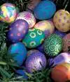 Colored Easter Egg Craft Idea